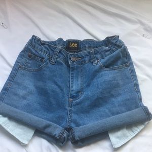 Vintage Lee Denim High Waisted Shorts
